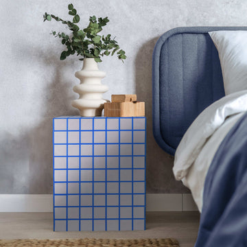 Callista 18" Modern Bohemian Ceramic Tiled Rectangle End Table - JONATHAN Y